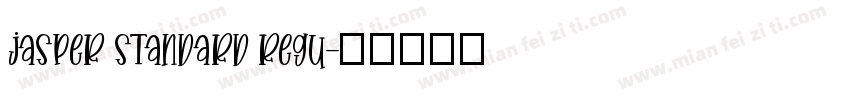 Jasper Standard Regu字体转换